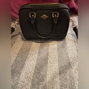 Coach Black mini Rowan Bag